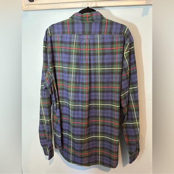 Polo Ralph Lauren Button Up Long Sleeve Oxford Shirt in Blue/Green/Red - Picture 5 of 13